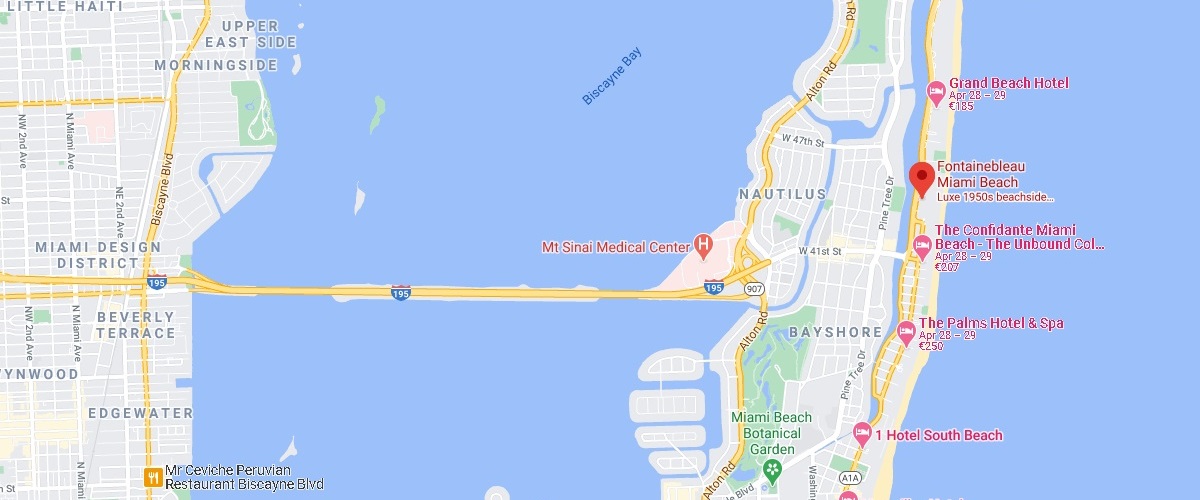 Fontainebleau Miami Beach Map